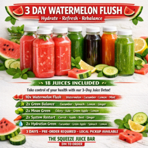 3 Day Juice Cleanse Watermelon Flush